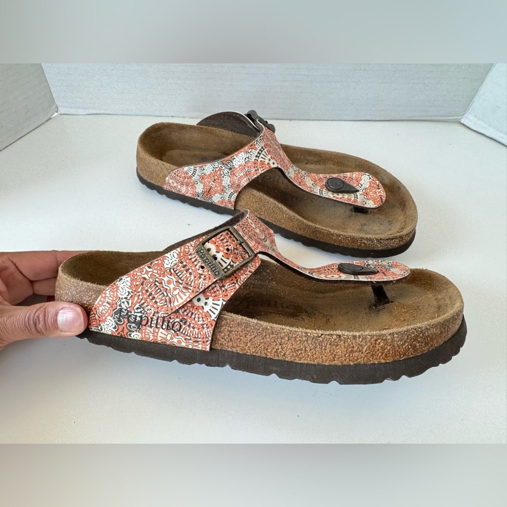 Papillio By Birkenstock Gizeh SF Sandal Kenja Brown Slip On Thong Sandals Size 7